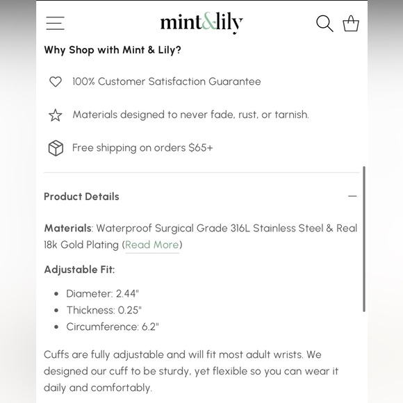 MINT & LILY bracelet SET of TWO bracelet’s - Picture 5 of 12